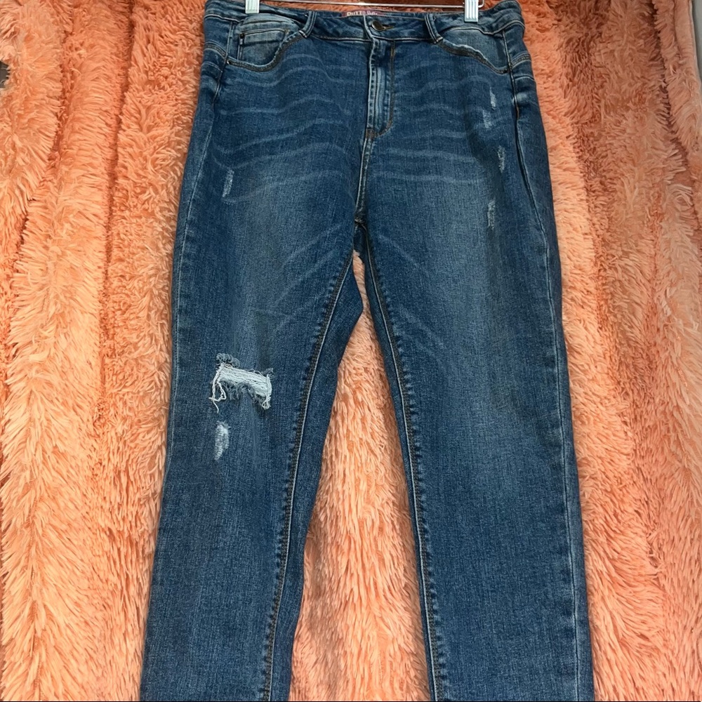 Butt, I Love You Wax Jean High Rise Skinny Jeans
